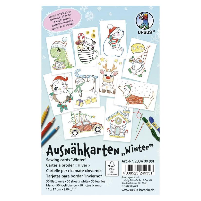 BLANKI-Ausnähkarten Winter, 50er-Pack     - Bild 01