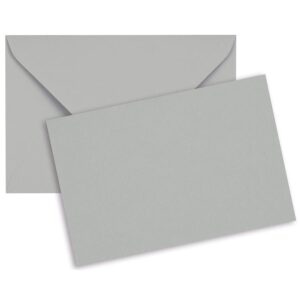 BLANKI-Unicolor-Klappkarten hellgrau     - Bild 00
