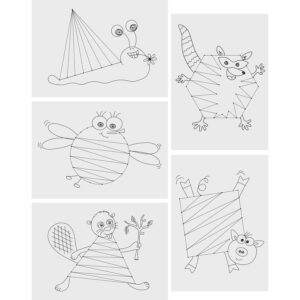 BLANKI-Erste-Prickelmotive Drollige Tiere   - Bild 00