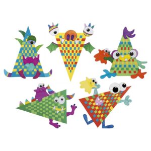 BLANKI-Flechtdreiecke Monster     - Bild 00