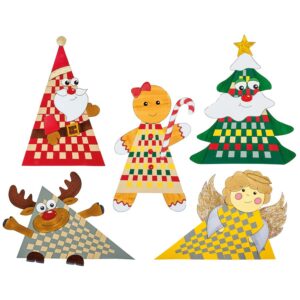 BLANKI-Flechtdreiecke Fröhliche Weihnachten   - Bild 00