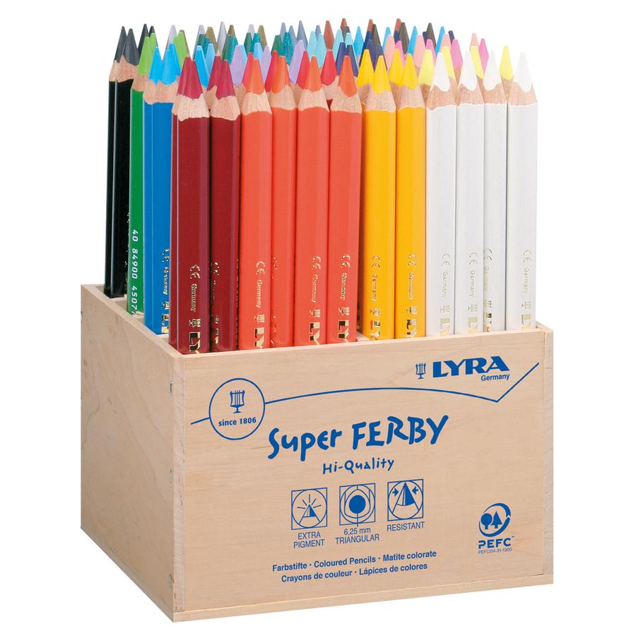 96 Super FERBY Dreikantfarbstifte     - Bild 01