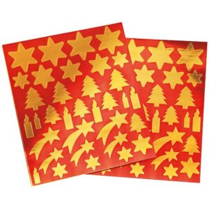 Weihnachtssticker, gold     - Bild 00