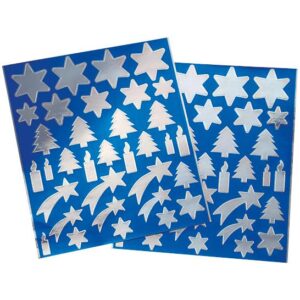 Weihnachtssticker, silber     - Bild 00