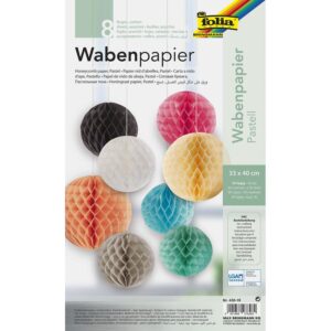 Wabenpapier, pastell     - Bild 00