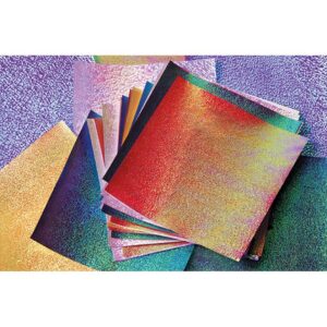 Irisierende Faltblätter 14 x 14 cm     - Bild 00