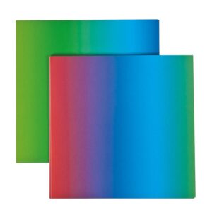 100 Regenbogen-Faltblätter, 15 x 15 cm   - Bild 00