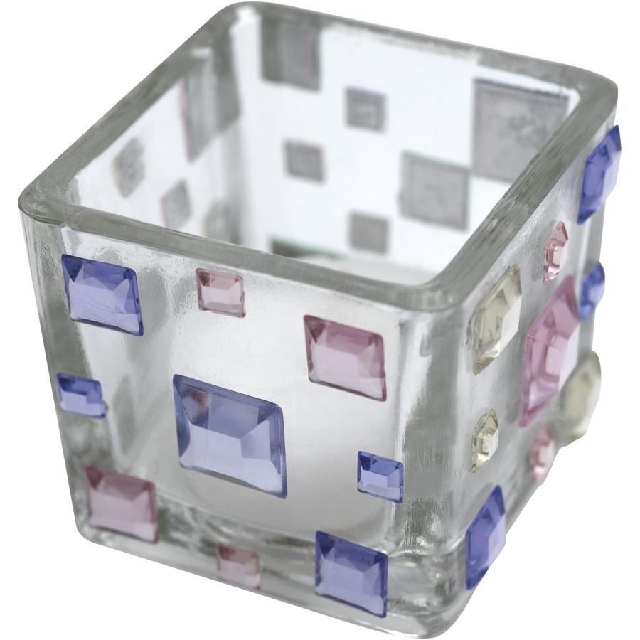 Teelichtglas, eckig - Bild 02