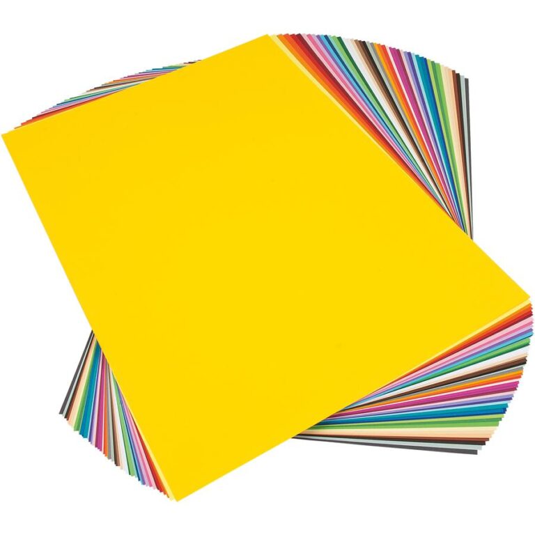 Heyda Tonpapier - 50x70cm | 130g/m² | 25 Bögen | Sonnengelb | Recyclingpapier