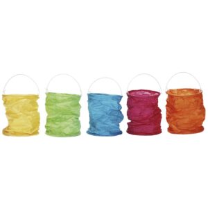 Papierlampions farbig, 5er-Set     - Bild 00