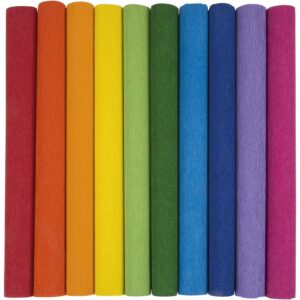 10 Rollen Blumenkrepppapier, bunt     - Bild 00