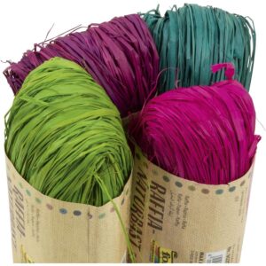 Raffia-Naturbast-Sortiment Modefarben     - Bild 00