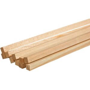 10 Kiefernleisten, 1 m lang, 10 x 10 mm   - Bild 00