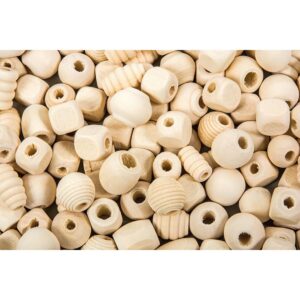 Natur-Holzperlen, 500 g     - Bild 00