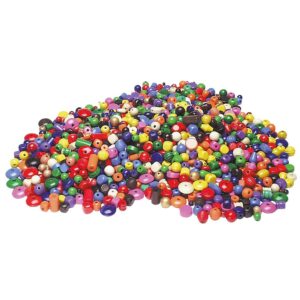 Bunte Holzperlen, 500 g     - Bild 00