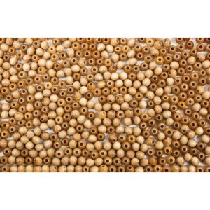 500 Holzperlen, Ø 6 mm, natur     - Bild 00