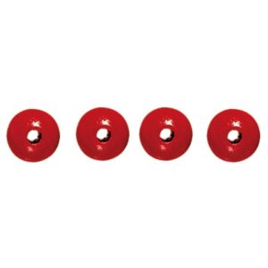 500 Holzperlen, Ø 10 mm, rot     - Bild 00
