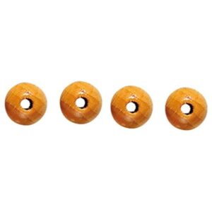 500 Holzperlen, Ø 10 mm, natur     - Bild 00