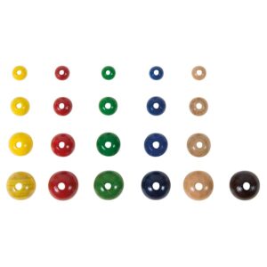 600 Holzperlen bunt, Ø 6 mm     - Bild 00