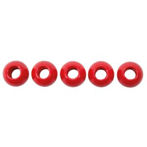 100 Makramee-Holzperlen, rot     - Bild 00