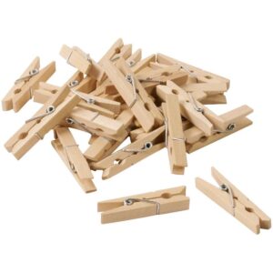 24 Mini-Holzklammern     - Bild 00