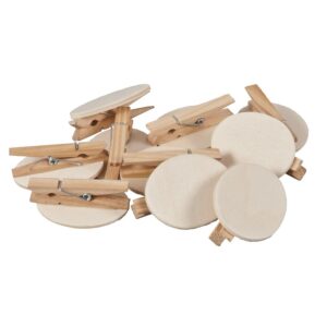 Holzbuttons mit Clip     - Bild 00