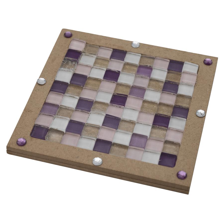 MDF-Mosaikuntersetzer  Quadrat, klein     - Bild 01