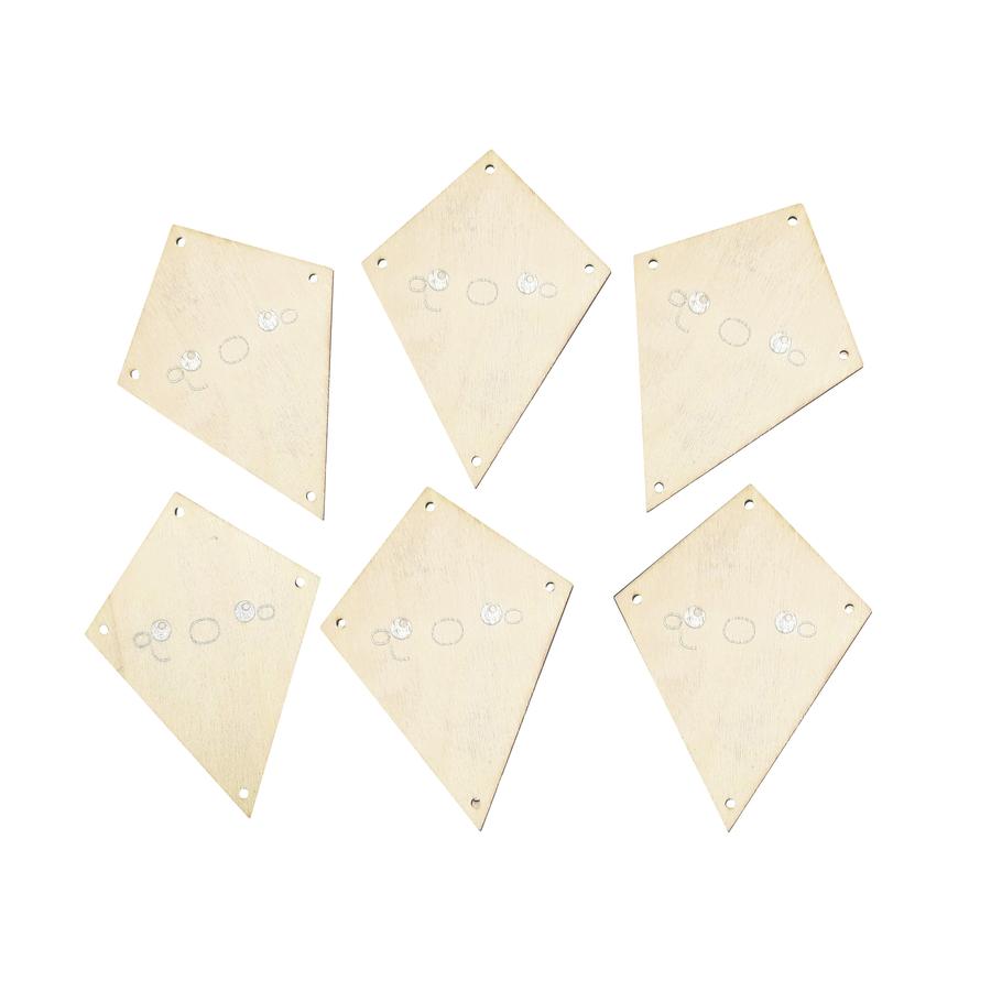 Holz-Drachen, 6er-Set     - Bild 01