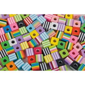 Bunte Würfelperlen     - Bild 00