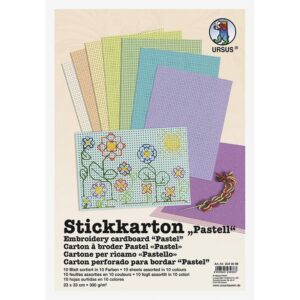 Großbogen Stickkarton, pastell     - Bild 00