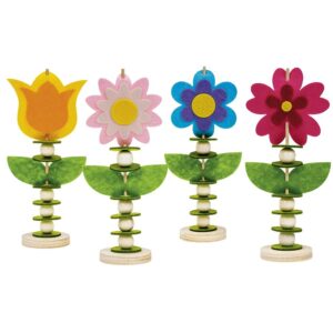 Bastelset  Filzblumen, 4er-Pack     - Bild 00