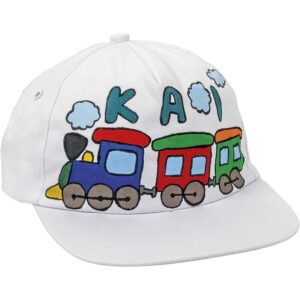 Kinder-Baseballmütze, weiß     - Bild 00