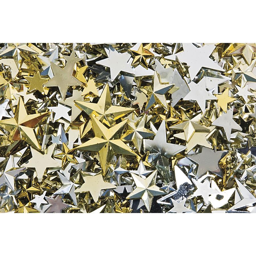 Schmucksteine Sterne, metallic