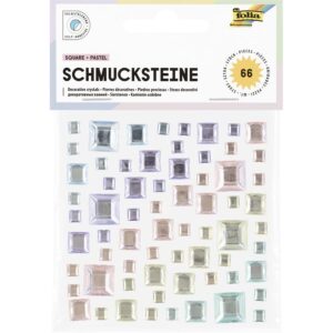 Schmucksteine, Quadrate pastell     - Bild 00