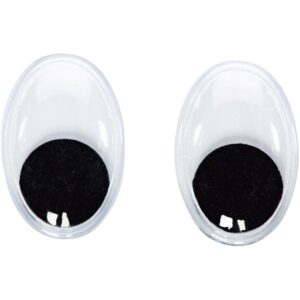 100 Wackelaugen, oval, Ø 12 mm     - Bild 00