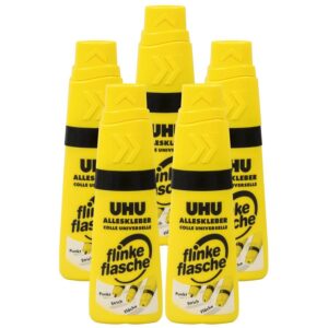 5 Leerflaschen für UHU Alleskleber flinke flasche   - Bild 00