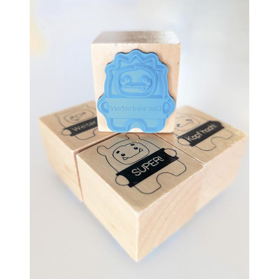 Belobigungsstempel Monster, 4er-Set     - Bild 01