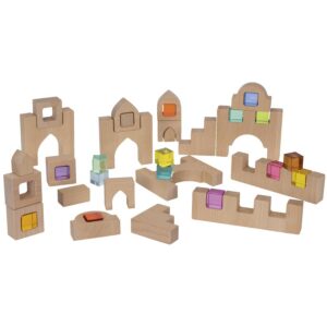 Regenbogen-Holzbaukasten     - Bild 00