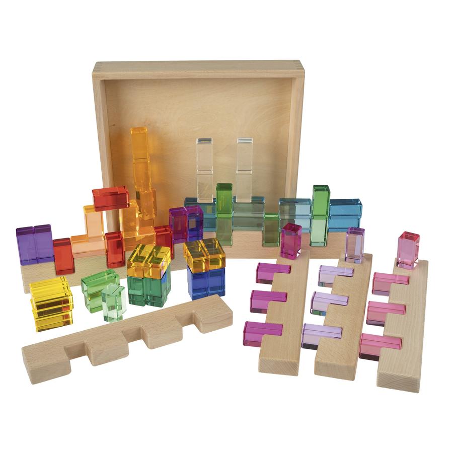 Regenbogen Holzbaukasten XL, 70-tlg. - Bild 02