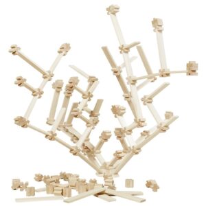 Holz Kreativ-Steckbausteine, 141-tlg.     - Bild 00