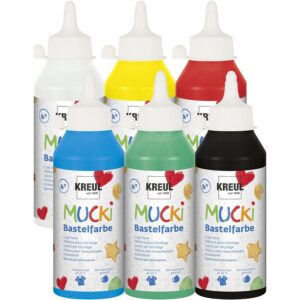 MUCKI Bastelfarben, 6er-Set     - Bild 00