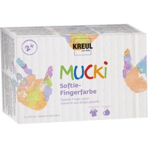 MUCKI Softie-Fingerfarben, 6er-Set     - Bild 00