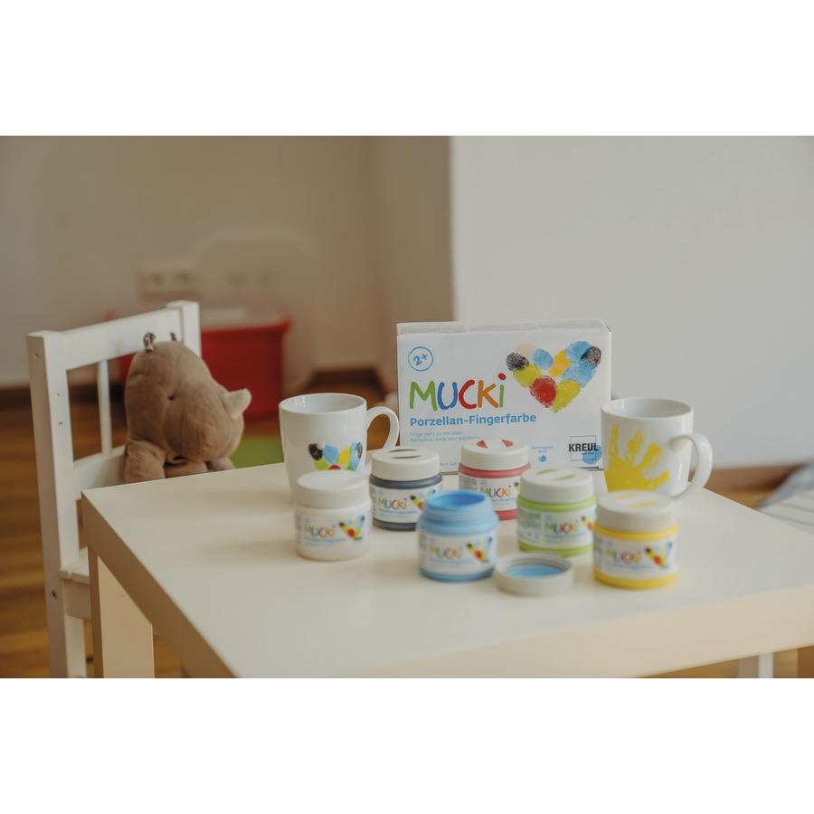 MUCKI Porzellan-Fingerfarbe, 6er-Set     - Bild 01