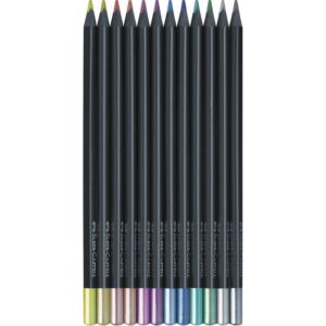 Buntstifte Black Edition, metallic, 12er-Set     - Bild 00