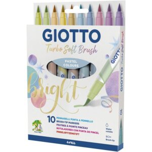 10  GIOTTO Turbo Soft Brush Pinselmaler, pastell     - Bild 00