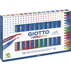 GIOTTO Turbo Pro Doppelfasermaler, 15er-Set     - Bild 00
