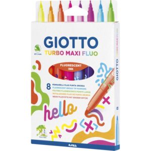 8 GIOTTO Turbo Maxi Fasermaler, neon     - Bild 00