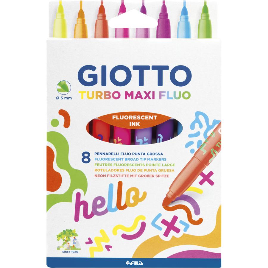 8 GIOTTO Turbo Maxi Fasermaler, neon     - Bild 01