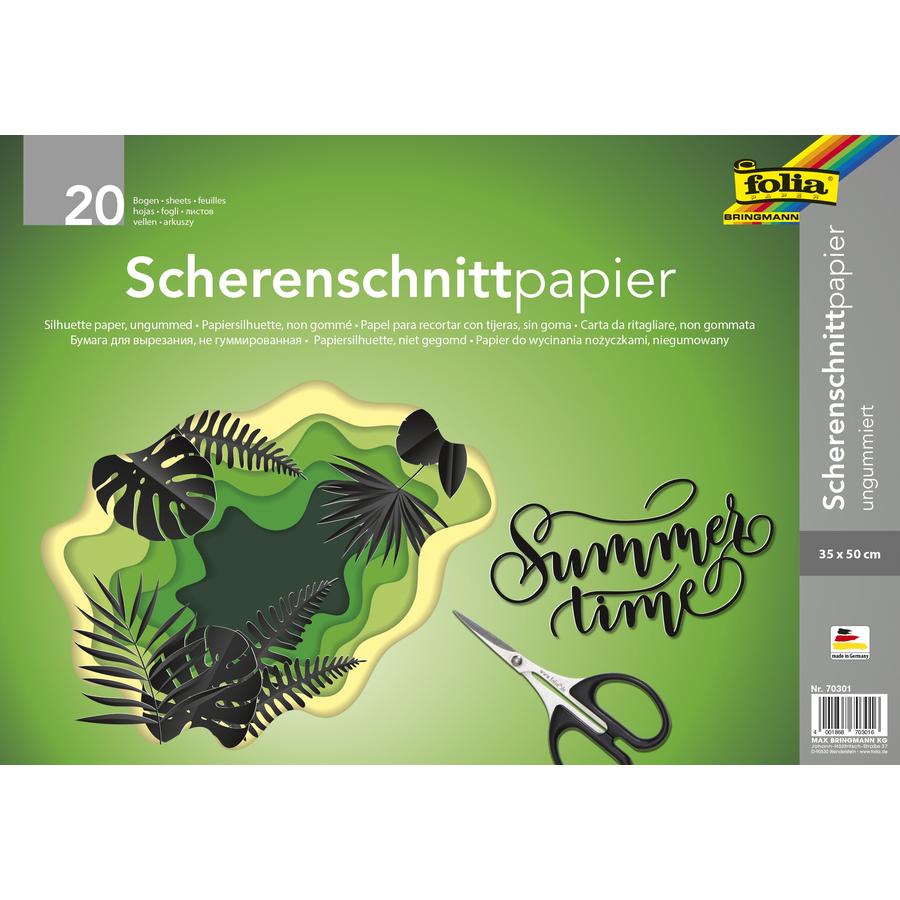 00_42.124 20 Bogen Scherenschnittpapier schwarz - Bild 00