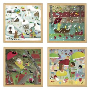 educo Wetter-Puzzle, 4er-Set     - Bild 00